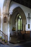 The former organ chamber, now a prayer chapel, off the north side of the chancel.