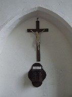 crucifix and alms box