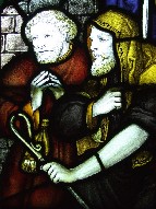 Kempe glass: shepherds