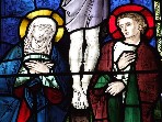 Mary and John at the foot of the cross