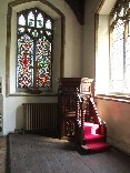 pulpit in a corner
