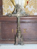 cross on the Sacred Heart altar