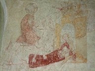 Christ enters Jerusalem on a donkey
