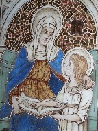 St Anne teaching the Blessed Virgin to read
