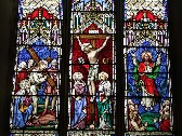 Christ carrying his cross, Crucified, Ascended