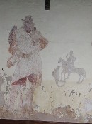 St Christopher and a knight on horseback