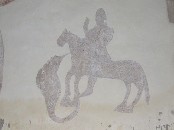 on horseback