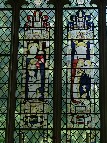 east window: copies of 15th century glass