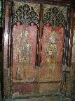 rood screen: St Agnes and St Cecilia
