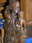 bench ends: animals