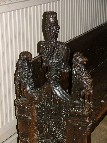 bench ends: lion and lamb