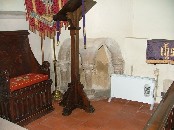 piscina shows original level of the sanctuary