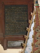 charity board and painted texts