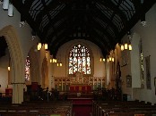 looking east in Butterfield's new church